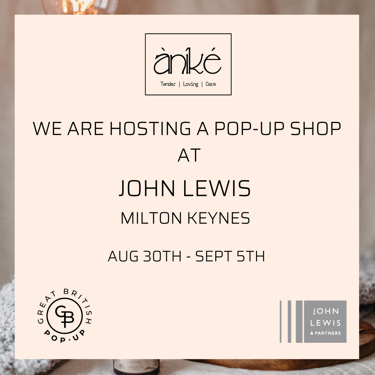Àníké TLC Takes John Lewis Milton Keynes
